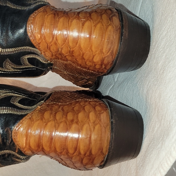 Nocona 44256 Men's Brown Leather Western Boots Sz. 8.5 D - Picture 6 of 9